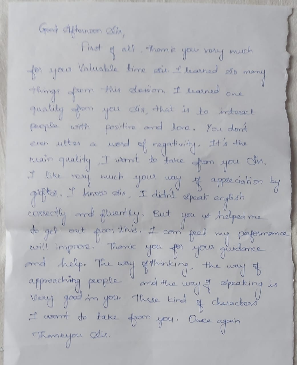 Feedback - Bharanidharanm